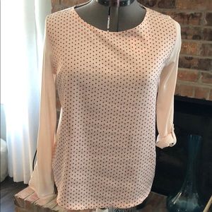 Ann Taylor Size Medium Mixed Media Top